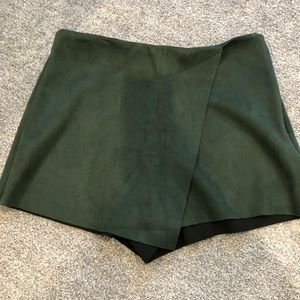 Suede Skort